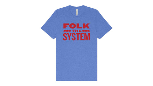 Donation - Folk the System Sticker Koozie and Tshirt Bundle